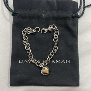 David Yurman Cookie Cable Heart Bracelet